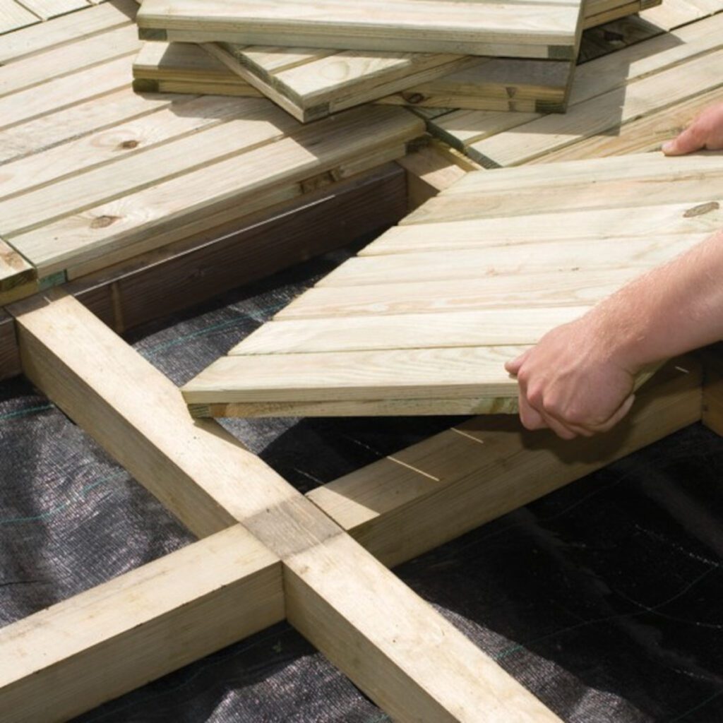 Forest Garden Patio Deck Tile – 60x60cm – Pack of 4 5013053164297 2